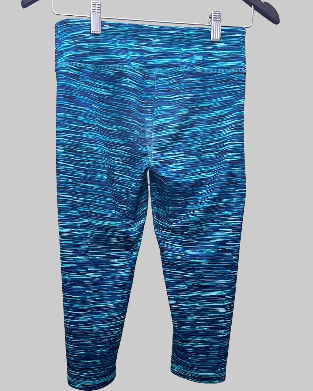 JUSTICE Brand Cropped Leggings Blue Pattern