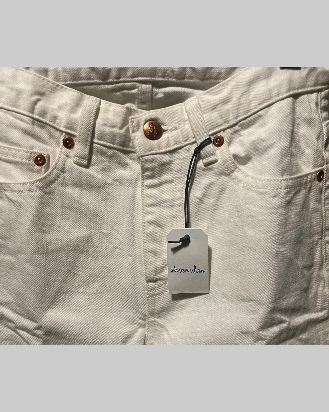 Steven Alan White Denim Jeans Pants