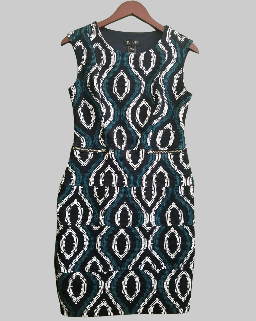 Enfocus Studio Multi Colored Sleeveless Dress