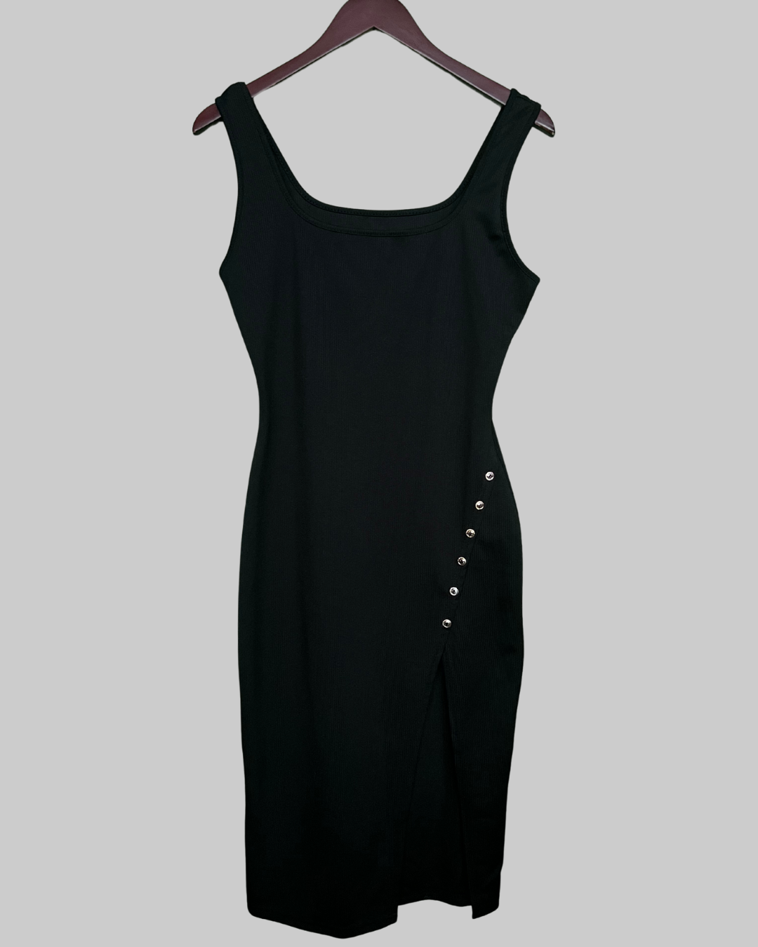 Black Fitted Women's Sleeveless Dress