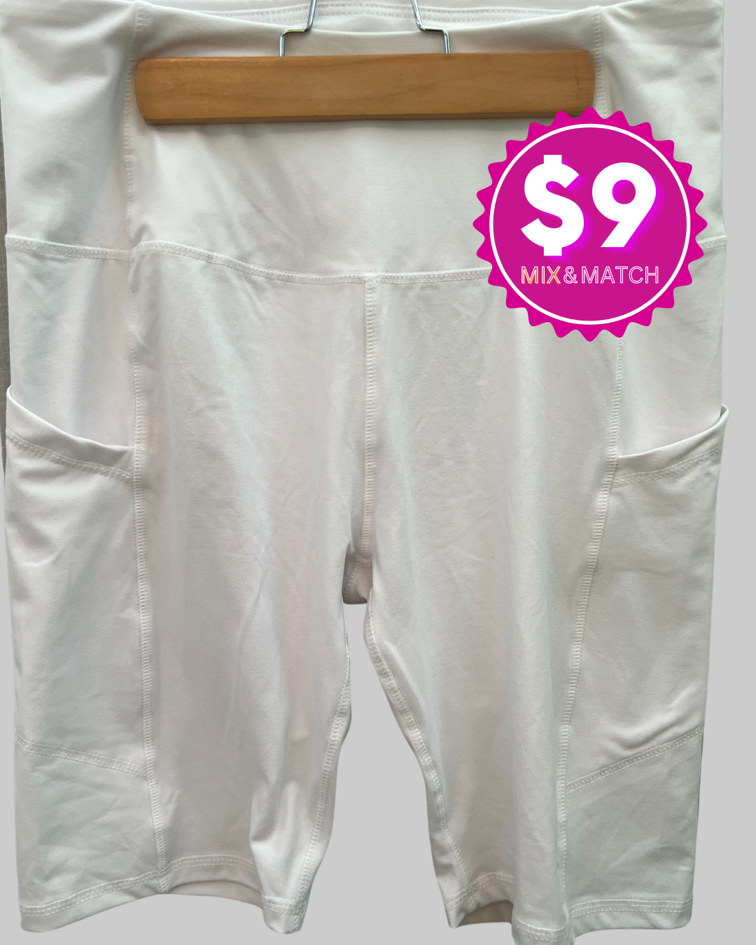 Women's Activewear White Shorts