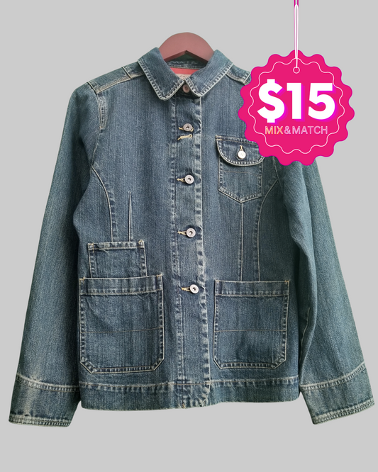 i. e. Relaxing Long Sleeve Denim Jacket