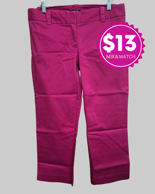 J.Crew Stretch Casual Capri Pink Pants