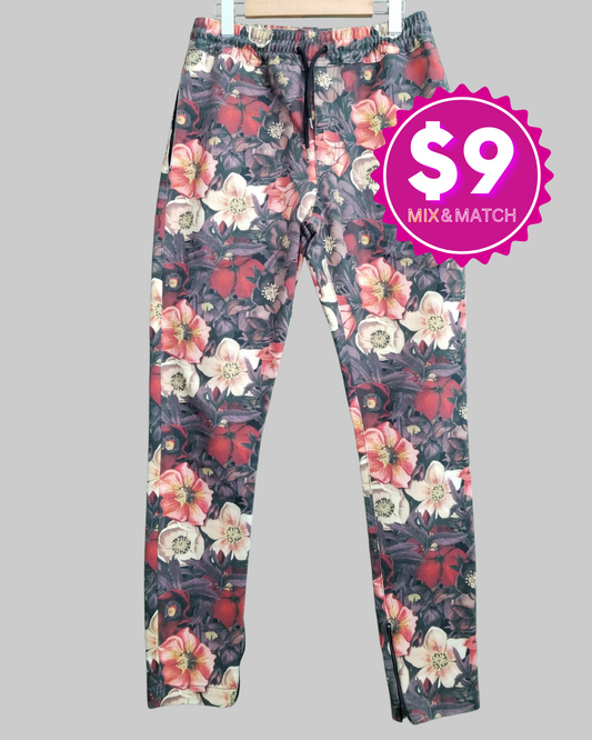 I Love Ugly Floral Printed Casual Pants