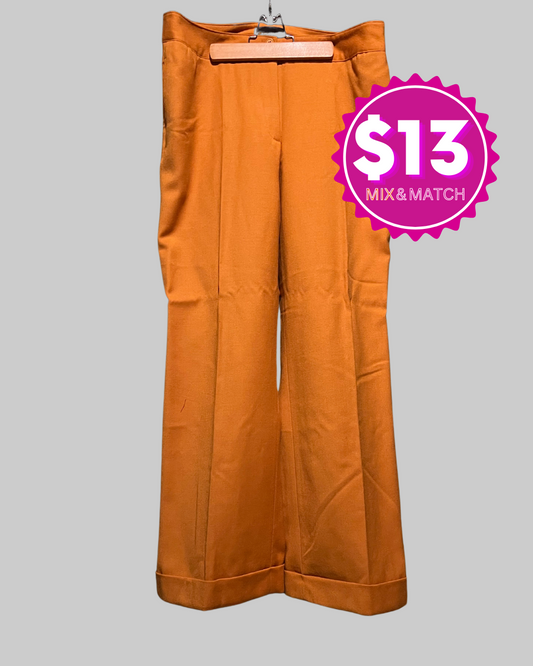 METROSTYLE Gold Tone Women's Pants