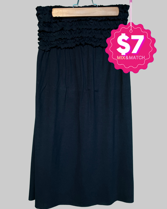 Xhilaration Maxi Black Skirt