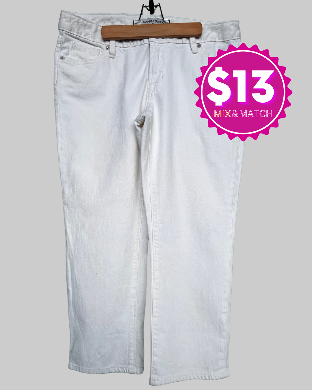 Banana Republic Stretch White Pants