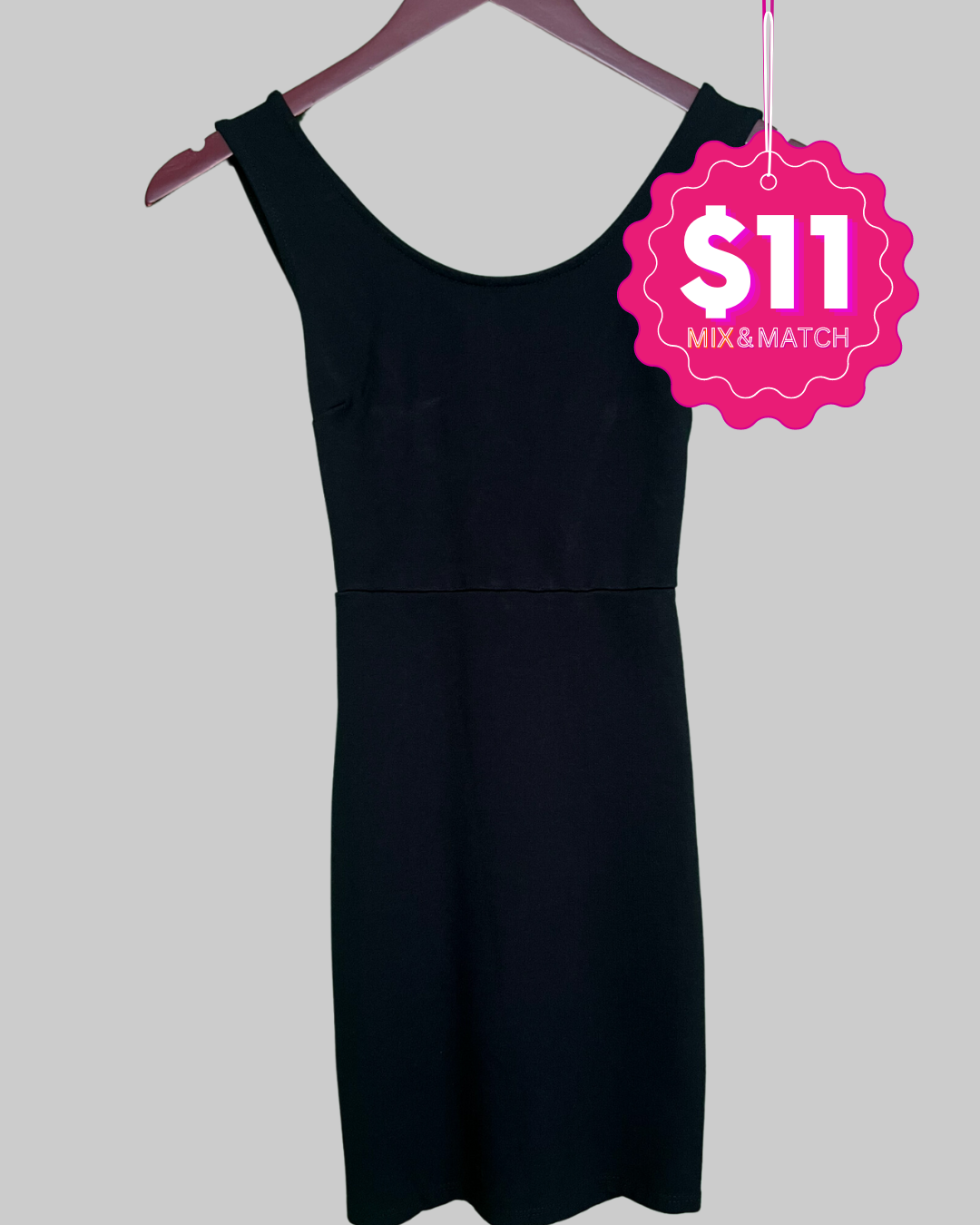 Silence + Noise Sleeveless Black Dress