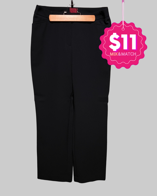 212 Collection Women's Natural Fit Black Pant