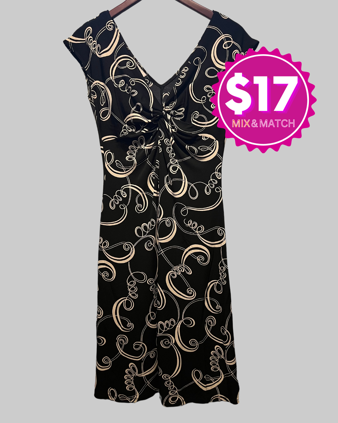 Lady Hathaway V-Neck Swirl Dress