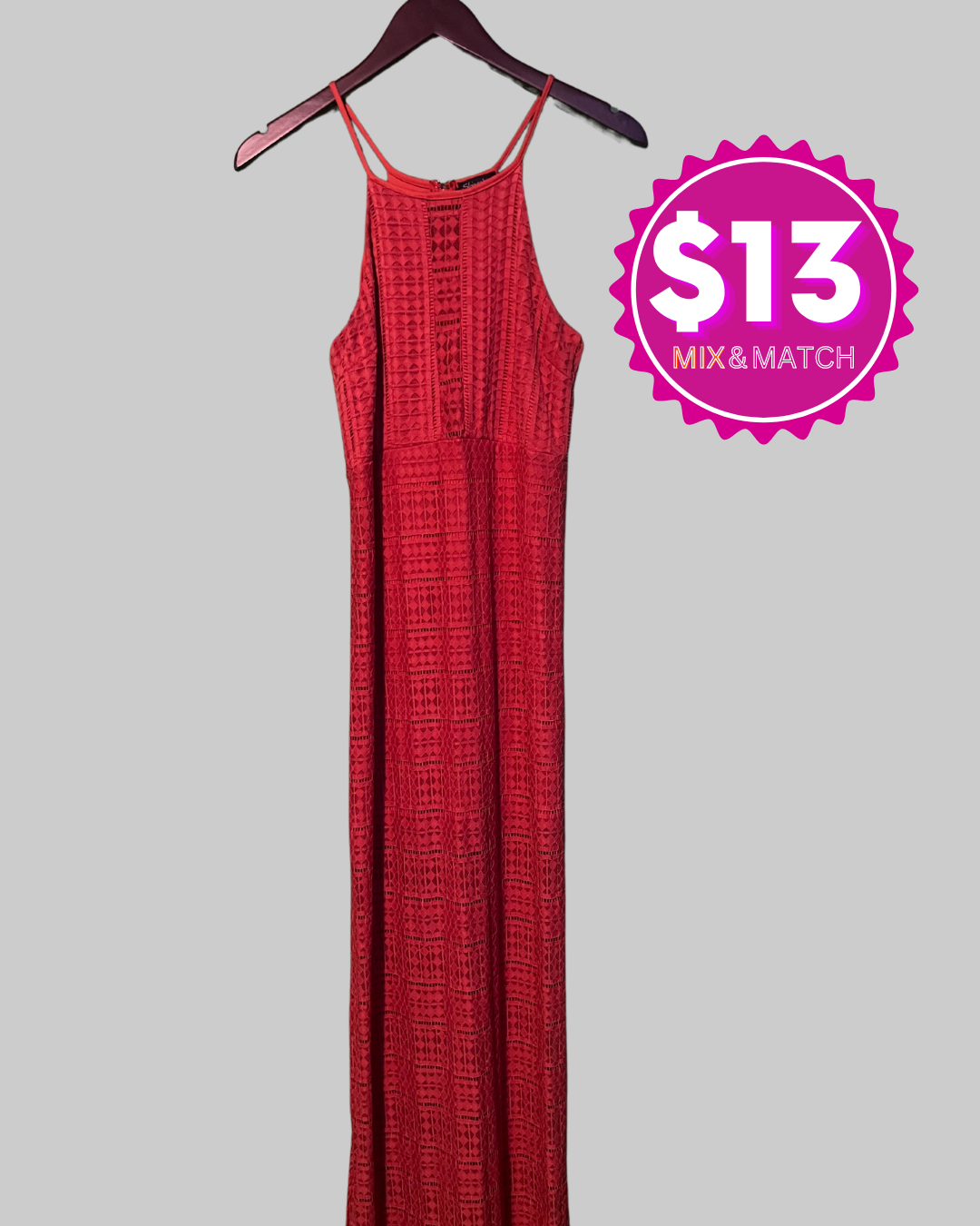 Shinestar Red Maxi Dress