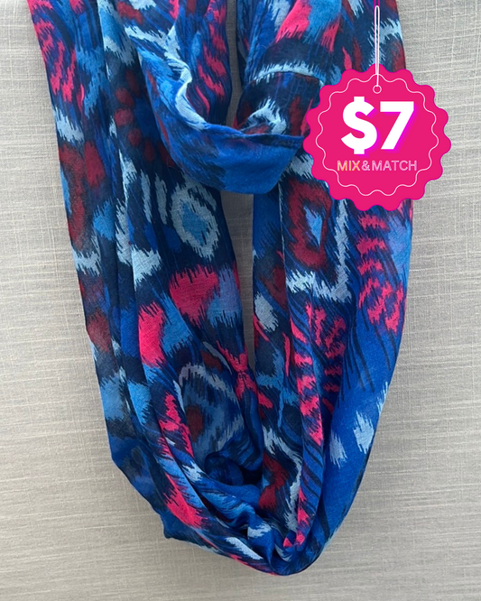 Aztec Print Women's Multicolored Scarf