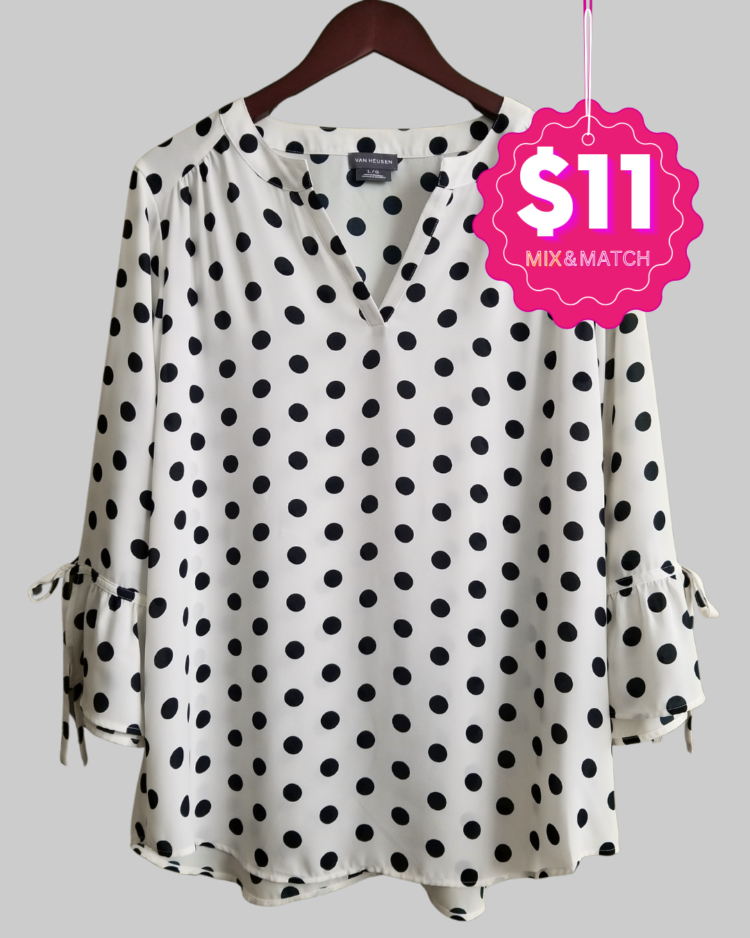 Van Heusen Polka Dots Blouse