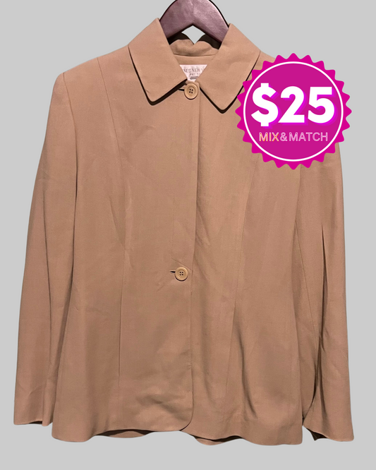 Jones New York Women's Khaki Blazer