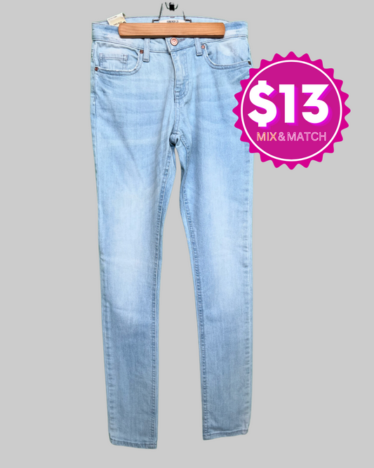 Forever 21 Mid Rise Skinny Jeans