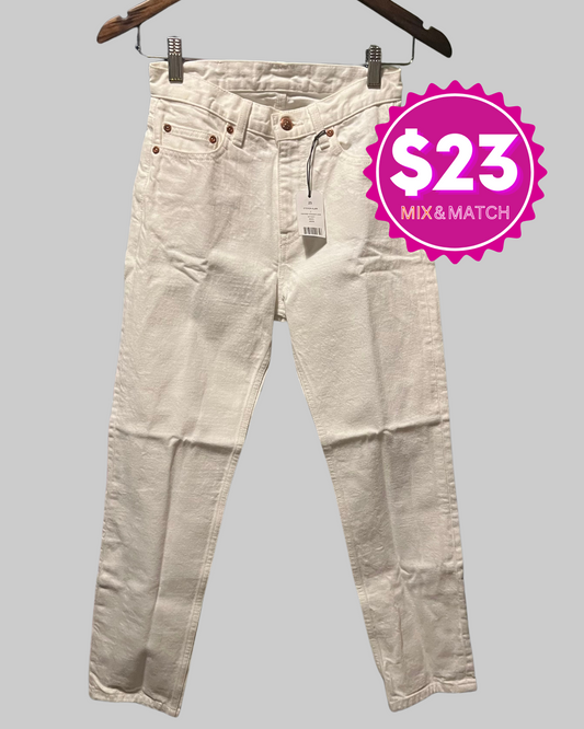 Steven Alan White Denim Jeans Pants