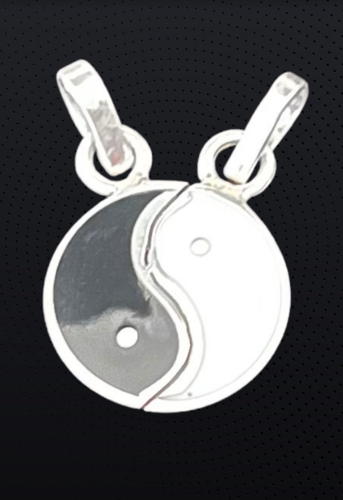 925 Pure Sterling Silver Yin and Yang Pendant