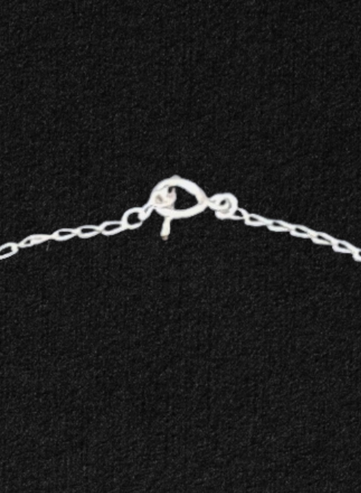 Sterling Silver Rosary Necklace with Cross Pendant