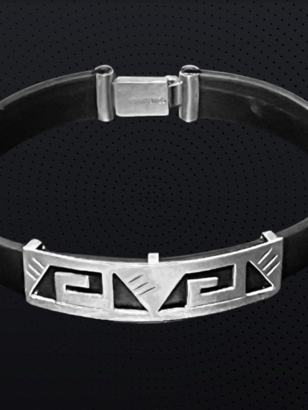 925 Pure Sterling Silver Geometric Symbol Bracelet