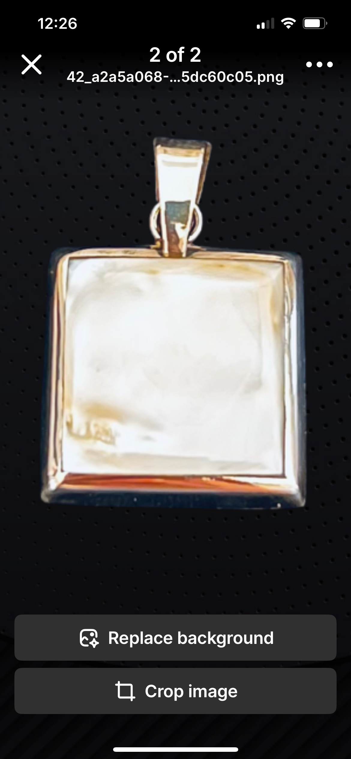 Real 925 Pure Sterling Silver & White Mother of Pearl Square Earrings and Pendant Set
