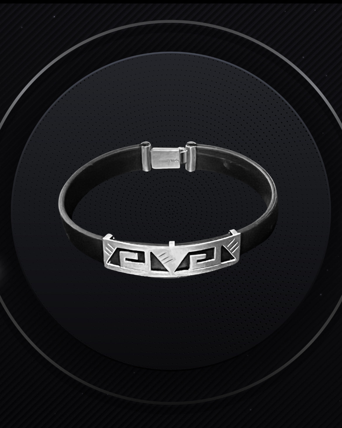 925 Pure Sterling Silver Geometric Symbol Bracelet